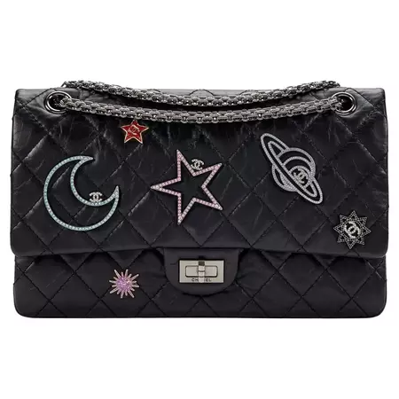 Chanel Space Reissue Charms Icons Mademoiselle Classic Flap Bag Limited Edition For Sale at 1stDibs