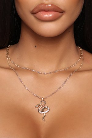 Rattle That Snake Pendant Necklace - Gold - Jewelry - Fashion Nova