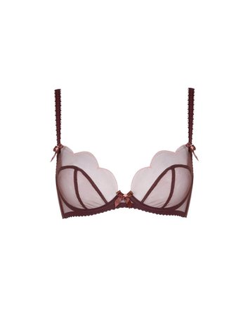 Lorna Plunge Underwired Bra In Brown | Agent Provocateur Lingerie