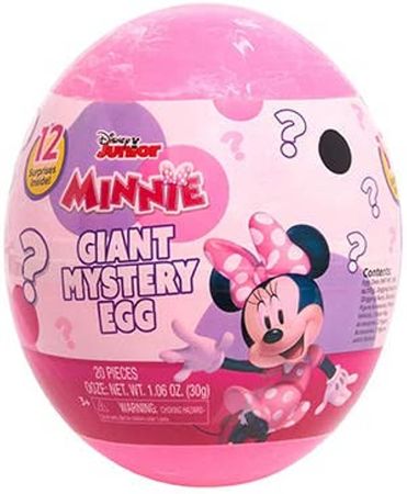 Amazon.com: Disney Junior Minnie Mouse Giant Mystery Egg - 12 Surprises Inside : Toys & Games
