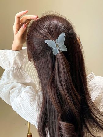 Garra de cabelo com desenho de borboleta