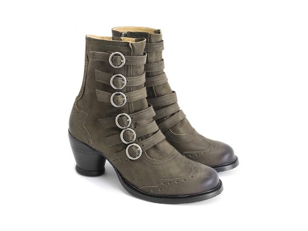 Fluevog Shoes | Shop | Woodland (Brown) | Strappy ankle boot