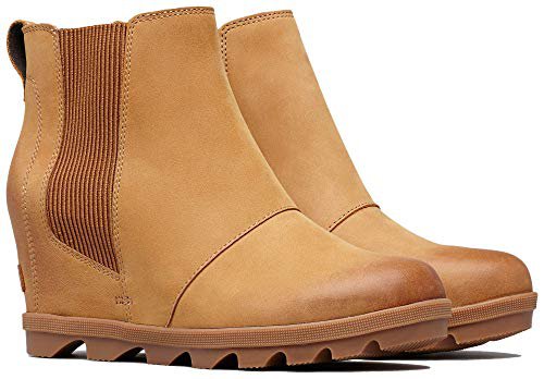 Amazon.com | Sorel Women's Joan of Arctic Wedge II Chelsea Boots, Camel Brown 2, 8.5 M US | Ankle & Bootie