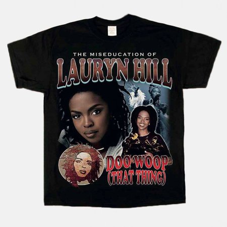 Homage Tees T-Shirt - Lauryn Hill Black
