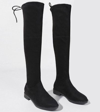 Black Knee High Boots