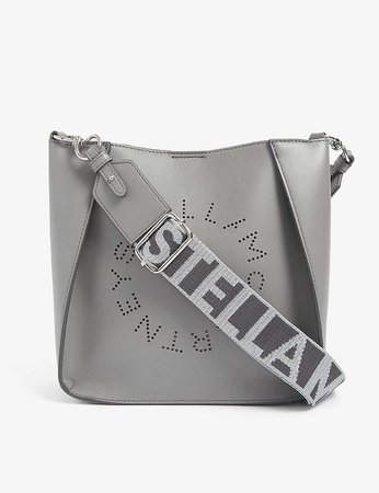 STELLA MCCARTNEY - Circle logo faux-leather cross-body bag | Selfridges.com