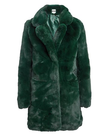 Sophie Emerald Faux Fur Coat