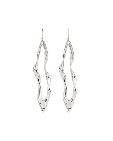 Alexis Bittar Sculptural Post Earrings, Silver | Neiman Marcus