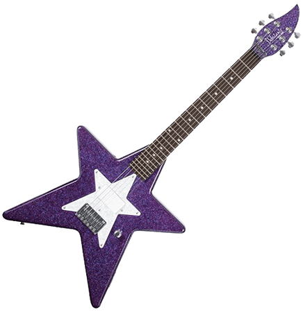 purple star guitar (transparent)