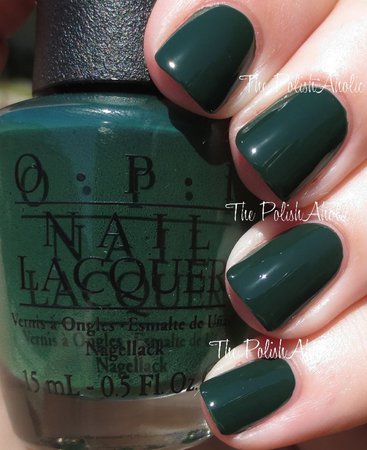 Dark Green Nails