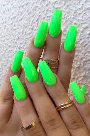 lime green nails clear back ground - Google Search