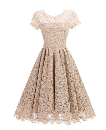 lace vintage 1950s swing dress