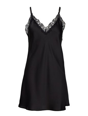 Smilla Strap Dress (Black) (249.95 kr) - Missya - Nattøj | Boozt.com