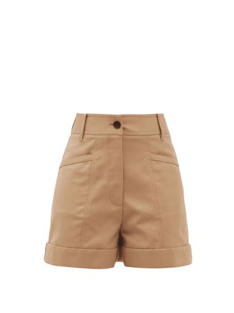 light brown shorts