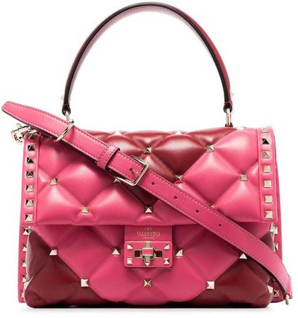 pink Garavani Candystud quilted-leather shoulder bag