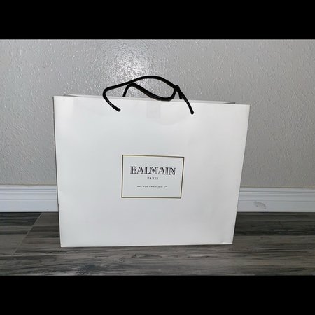 balmain paper bag shopping