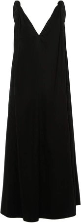 Co Cotton Knotted-Strap Midi Dress Size: XS