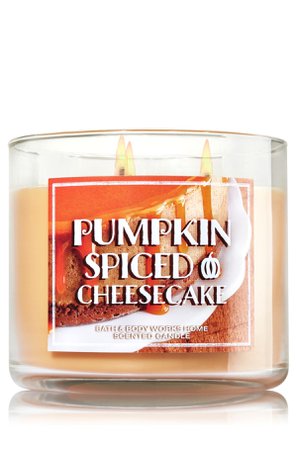 pumpkin spiced cheesecake candle
