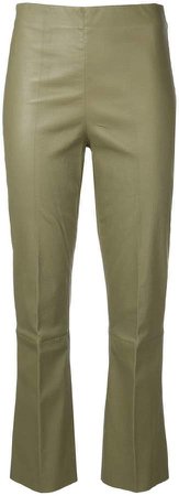 Florentina stretch-fit leather trousers