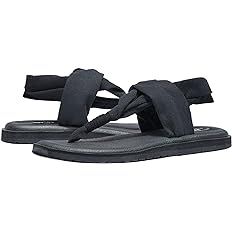 Amazon.com | WOTTE Women's Yoga Sling Sandals Slingback Thong Flip Flops Size 5.5 Grey | Flip-Flops
