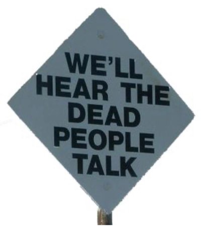 Dead People Road Sign
