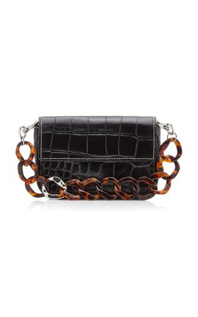Tommy Croc-Effect Leather Shoulder Bag By Staud | Moda Operandi