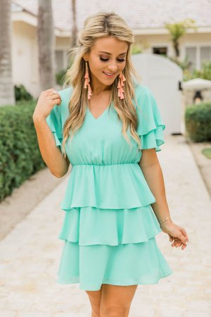 In Love With Friday Mint Dress