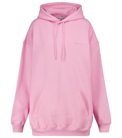 Balenciaga - Logo cotton hoodie | Mytheresa