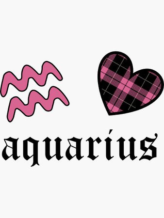 "Aquarius Gothic" Sticker by AstroCreative | Redbubble