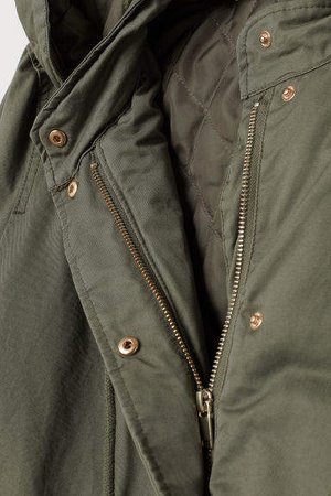 H&M+ Hooded Parka - Green