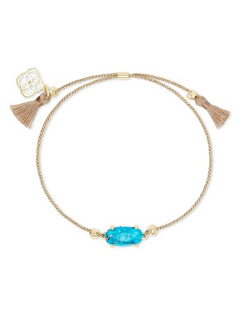 Everlyne Gold Cord Friendship Bracelet in Bronze Veined Turquoise Magnesite | Kendra Scott