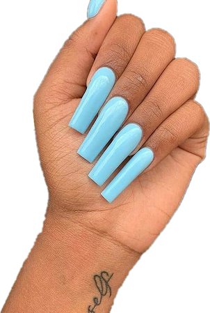 ⛓light blue nails