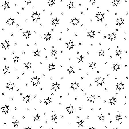 Seamless Pattern With Hand Drawn Stars Royalty Free Cliparts, Vectors, And Stock Illustration. Image 48407802.