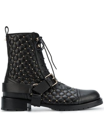 Valentino Garavani Rockstud quilted boots