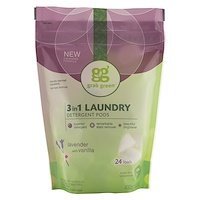 Grab Green, 3-in-1 Laundry Detergent Pods, Fragrance Free, 24 Loads, 15.2 oz (432 g) - iHerb