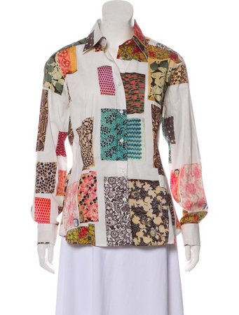 Etro Printed Button-Up Top - Clothing - ETR67491 | The RealReal