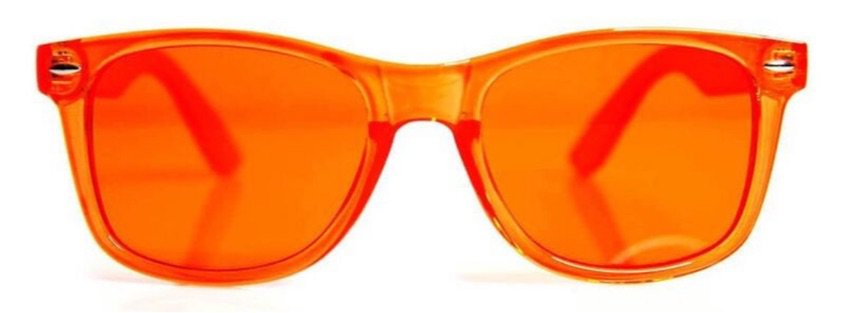 Neon orange glasses