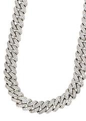 Gold Plated Mens Chain Iced Out Miami Cuban Link – FrostNYC