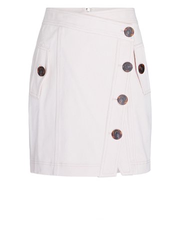 Significant Other Amora Button-Front Mini Skirt | INTERMIX®