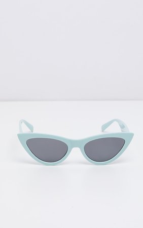 Mint cat-eye sunglasses from Pretty Little Thing