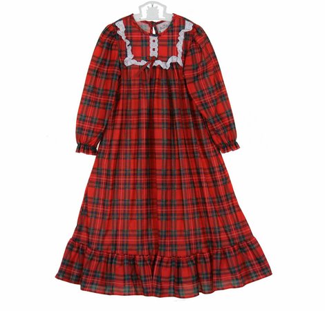Red Plaid Nightgown 1
