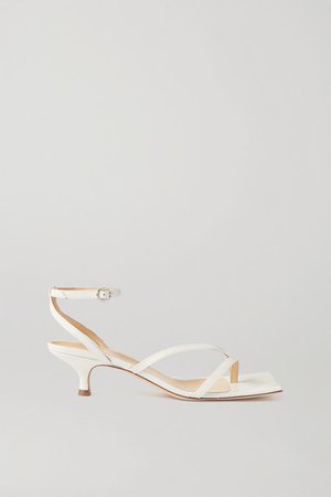Delta Low Leather Sandals - White