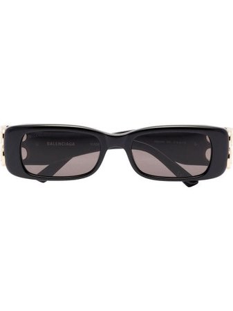 Balenciaga Eyewear Dynasty BB rectangle-frame Sunglasses - Farfetch
