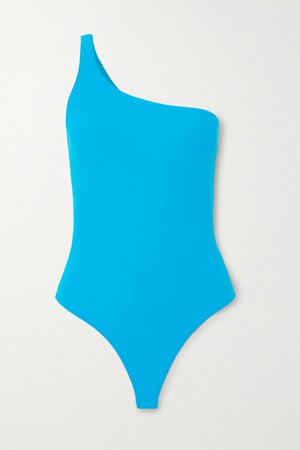 Blue Myrtle one-shoulder stretch-jersey thong bodysuit | Alix NYC | NET-A-PORTER