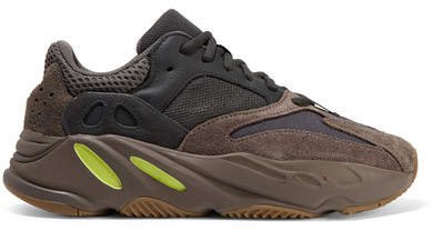 Yeezy 700 Leather, Suede And Mesh Sneakers - Purple