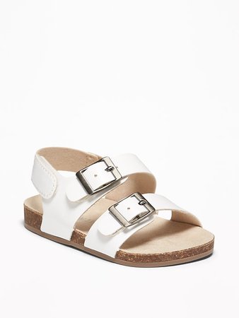 Faux-Leather Double-Buckle Sandals for Baby | Old Navy