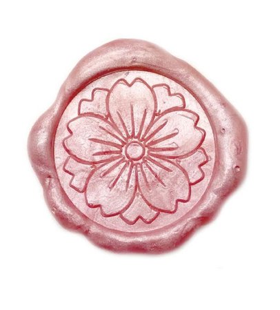 pink wax seal