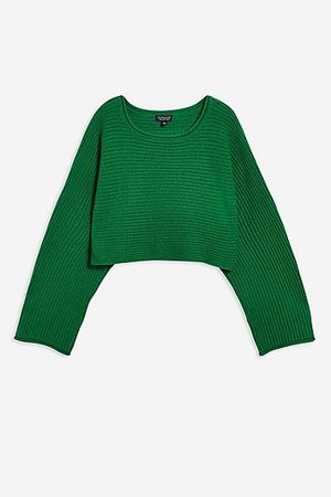 Ottoman Cropped Jumper With Cashmere - Topshop USA