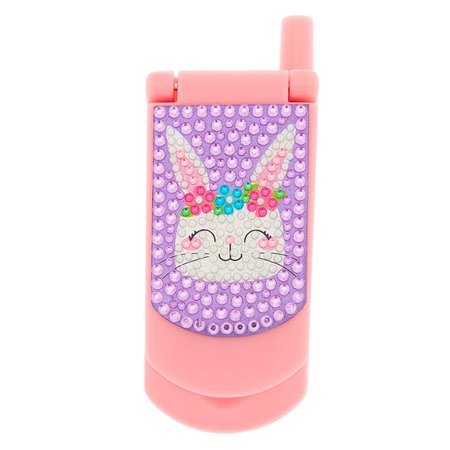 Claire's Club Critter Bling Flip Phone Lip Gloss Set - Pink
