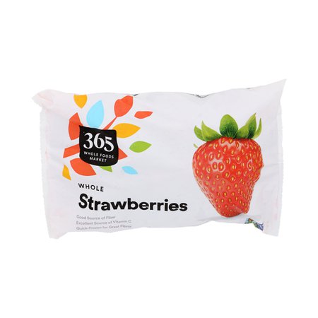 Frozen Fruit, Strawberries - Whole, 16 oz, 365 by Whole Foods Market | Whole Foods Market